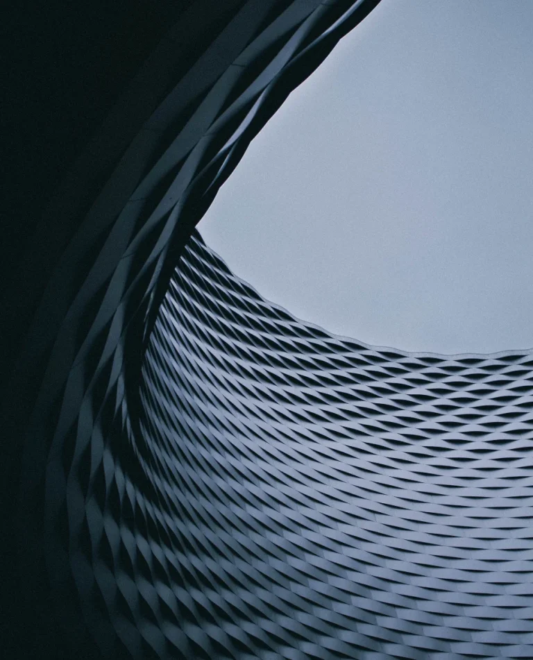 Imagen abstracta decorativa que muestra una figura circular geométrica.